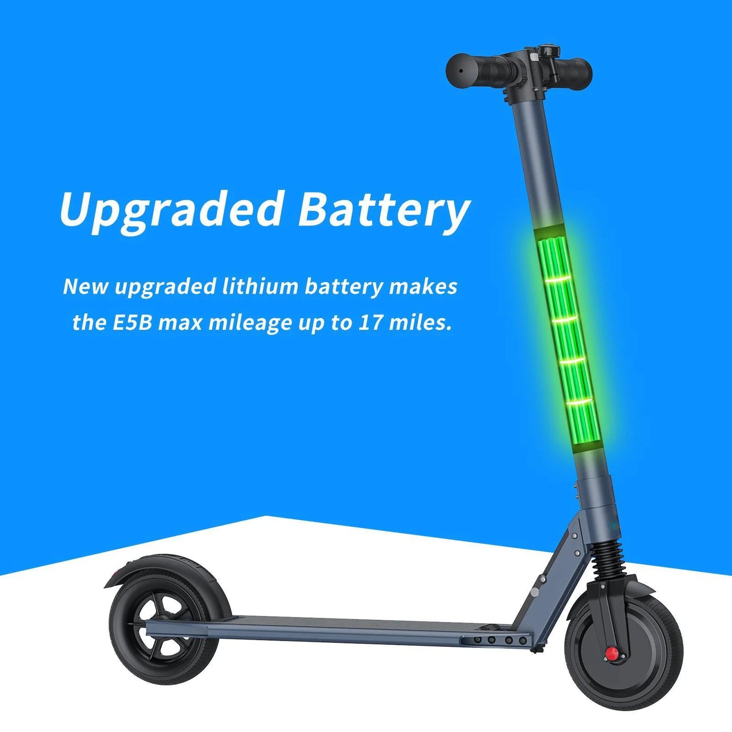 Electric Scooter for Adults & Teens, 15 Miles Range & 15 Mph, 250W Adult Electric Scooter with LED Display and Braking System, Foldable Commute E Scooter,Blue