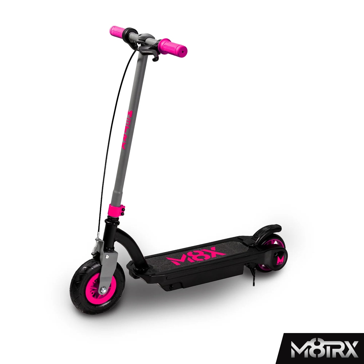 Pink 24 Volt Kids Electric Scooter, 8" Air Filled Tire, Speeds up to 10Mph, Kids Ages 8+