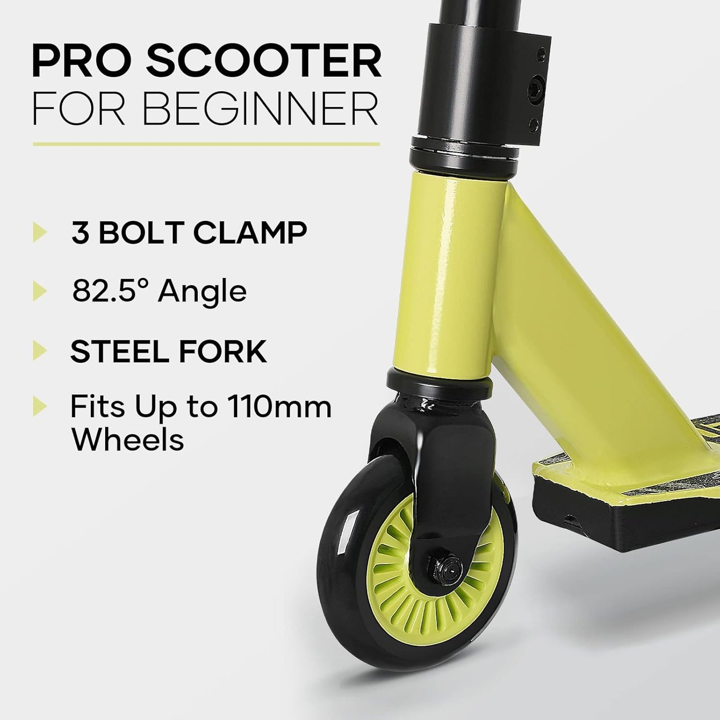 VOKUL Complete Pro Scooter for Kids Boys Girls Teens up 6 Years - Freestyle Tricks Pro Stunt Scooter - High Performance Gift for Skatepark Street Tricks