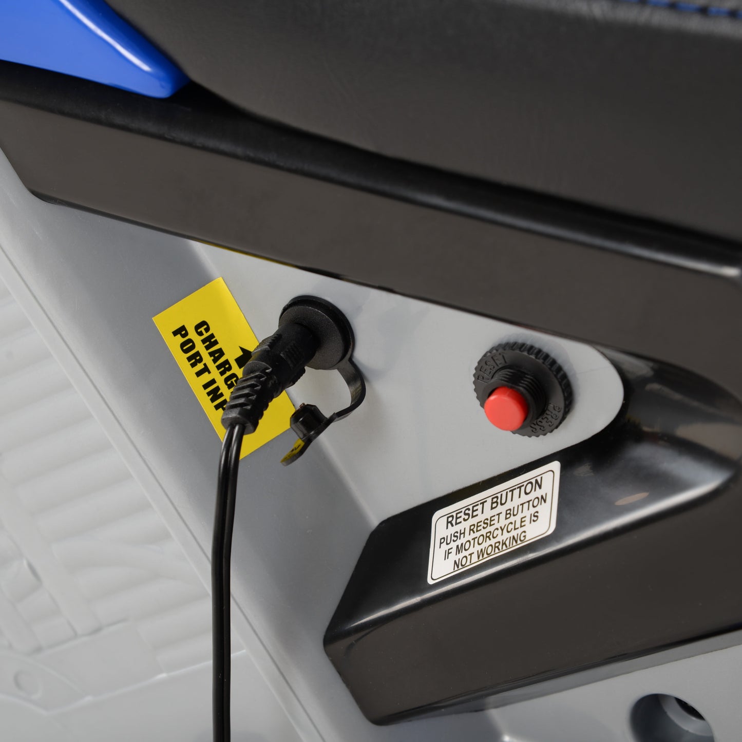 Hyper Toys 24V 350 Dirt Bike Electric Powered Ride On, Blue, Age Group 13+ Years, 14 Mph Max Speed, Product Net Content UOM Quantity 1