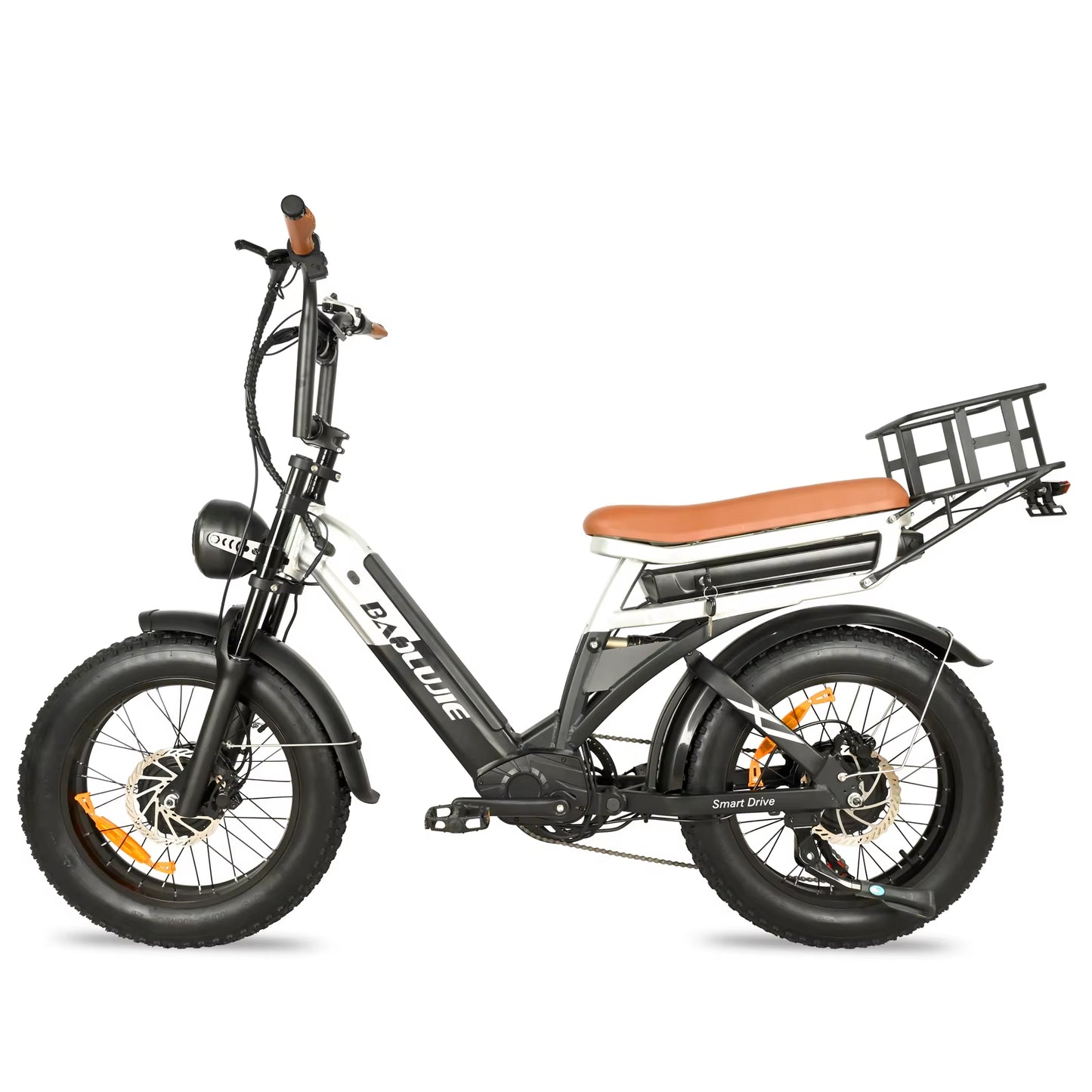 2000W Peak Cargo Electric Bike for Adults with Dual 15Ah Batteries(30Ah) Shima 7 Speed 80Miles-150Miles Long Range Electric Bike