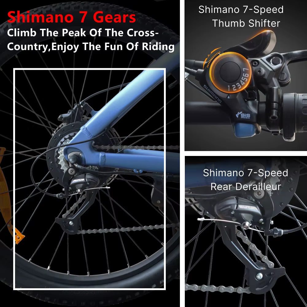 HUANCI Q5 Electric Bike Adult Electric Bicycle 48V 20AH Off-Road Electric Bikes E Bike Electric Bike Electric Bicycle