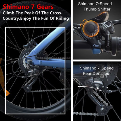 HUANCI Q5 Electric Bike Adult Electric Bicycle 48V 20AH Off-Road Electric Bikes E Bike Electric Bike Electric Bicycle