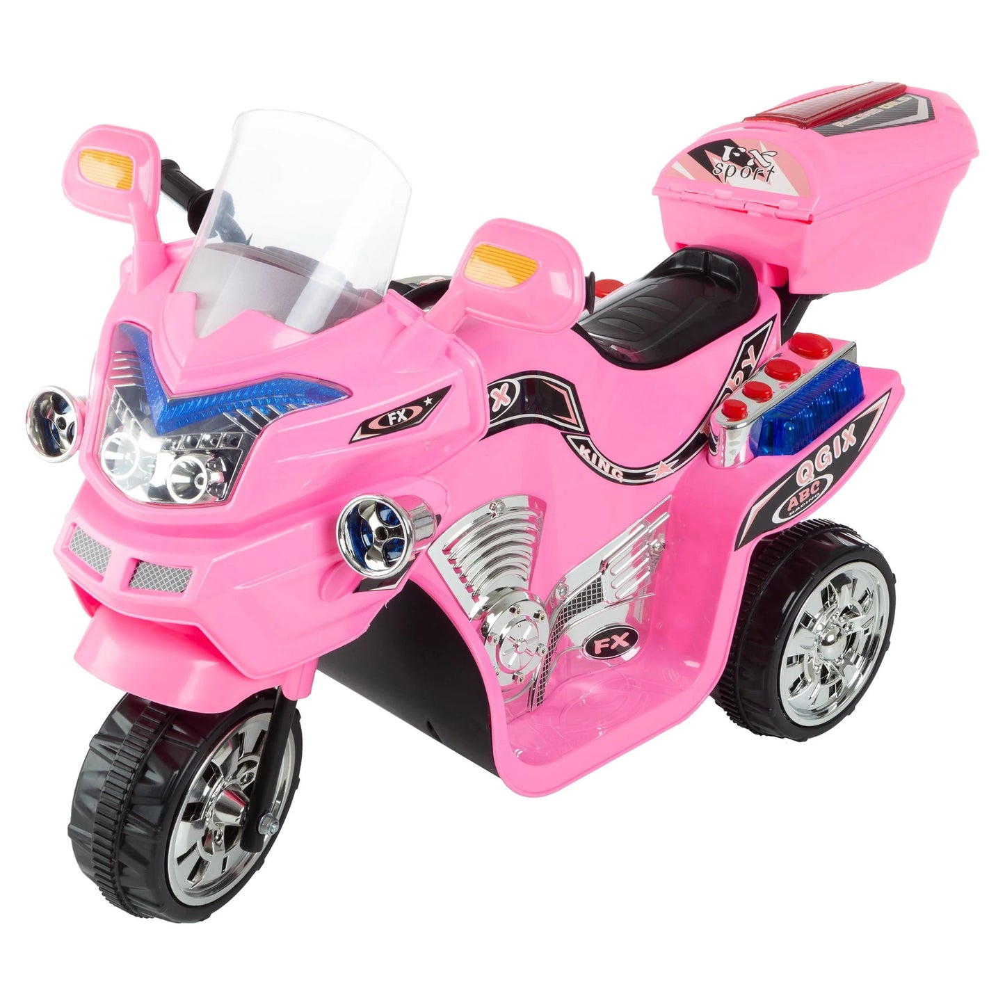 Lil’ Rider Electric Motorcycle for Kids - 3-Wheel Battery-Powered Toy Motorcycle for Kids Ages 3 to 6, (Pink)