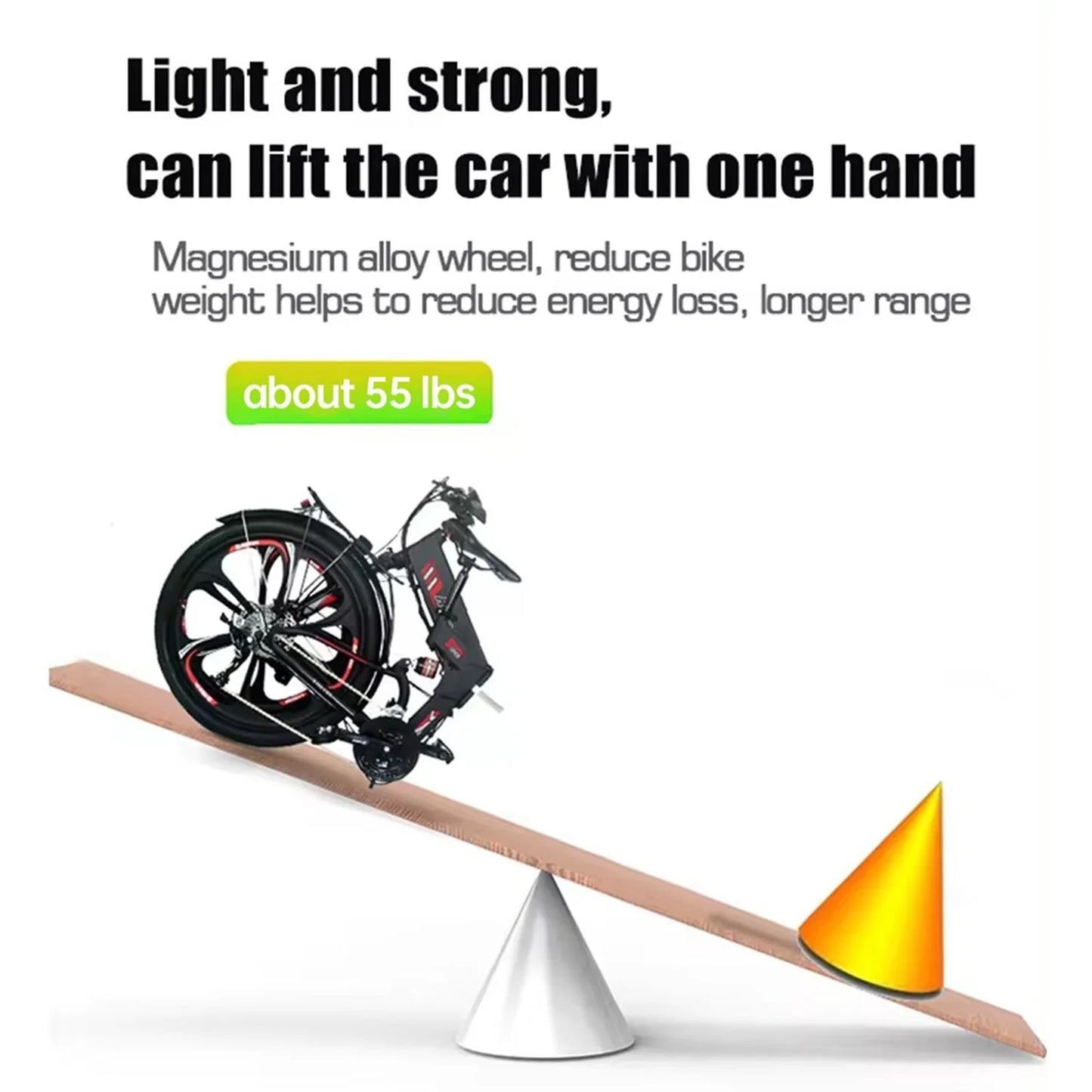 750 W Folding Ebike Lghtweight Electric Bike for Adults, 48V 17AH Foldable Ebike Commuter Electric Bikes with Shimano 27 Speed, Shimano Hydraulic Brakes, UL2849