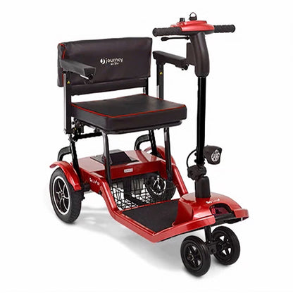 So Lite Folding Lightweight Mobility Scooter, 4 Wheel Battery Powered Electric Portable Comfortable Mobile Chair from , Red
