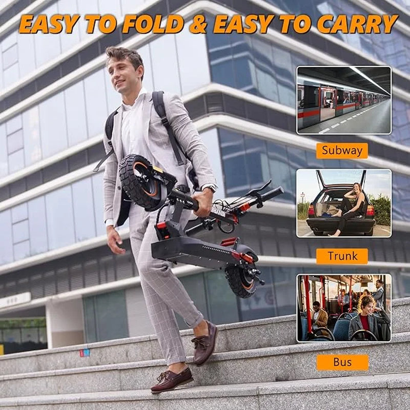 Electric Scooter for Adults with Seat, 800W 12.5Ah Adult Electric Commute Scooter, 3 Speeds Kids Electric Skateboard E-Scooter Bikes, up to 28Mph & 32Miles Range