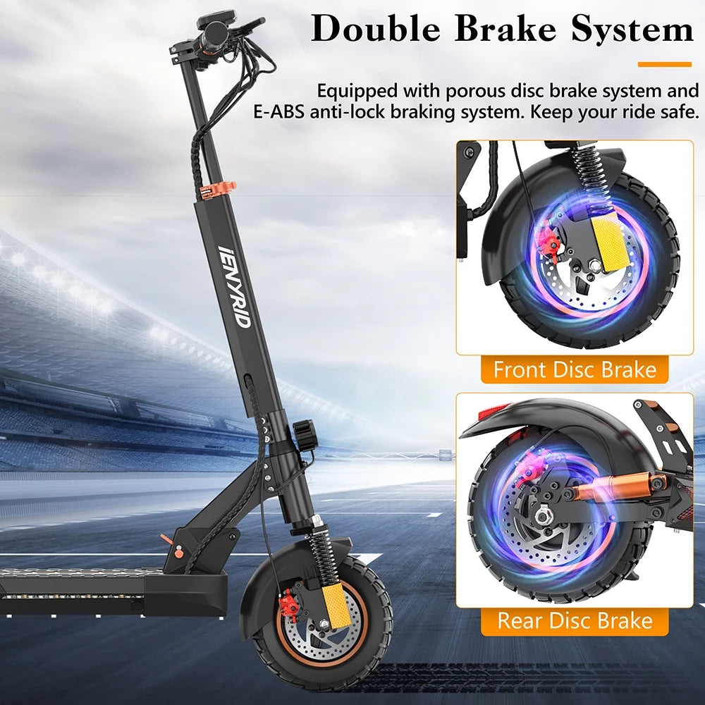 800W Electric Scooter with Seat for Adults 48V 12.5AH 28Mph & 31Miles Foldable E Scooter Max Load 265Lbs