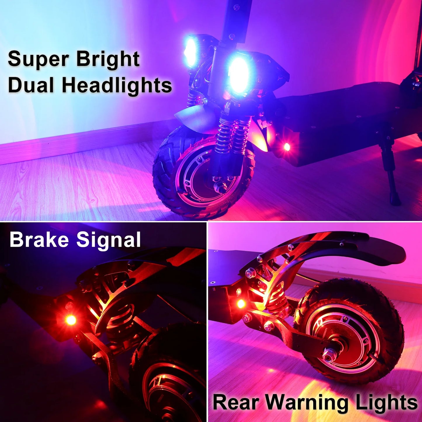 JX760 Electric Scooter, 60V 3200W Dual Motor, up to 46 MPH Speed & 50 Miles, Maximum Load of 330 Pounds Adult Escooter