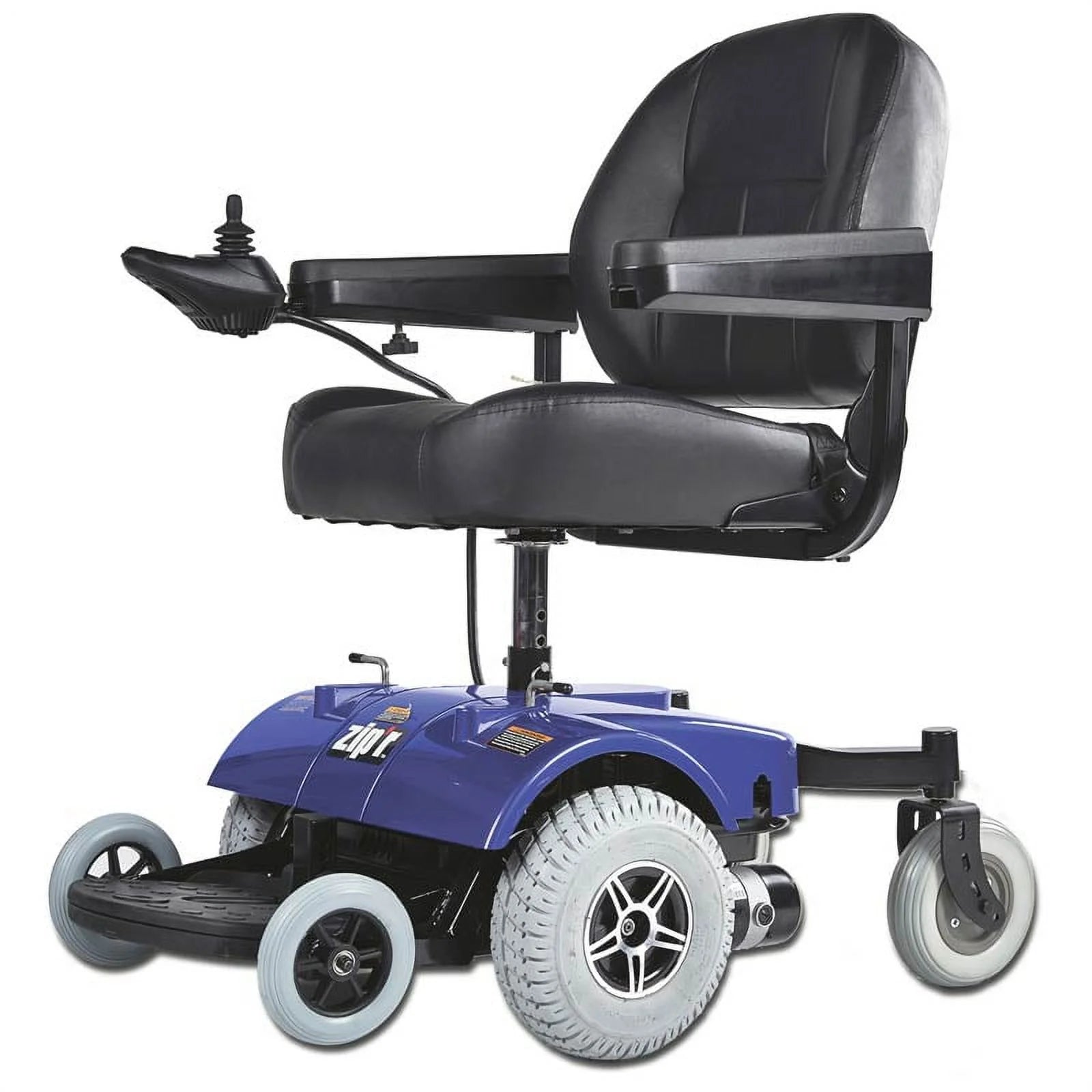 Zipr PC Power Electric Wheelchair - Full Size Long Range Motorized Wheelchair - Electric Wheelchairs for Adults, Seniors, Elderly, Travel - Blue
