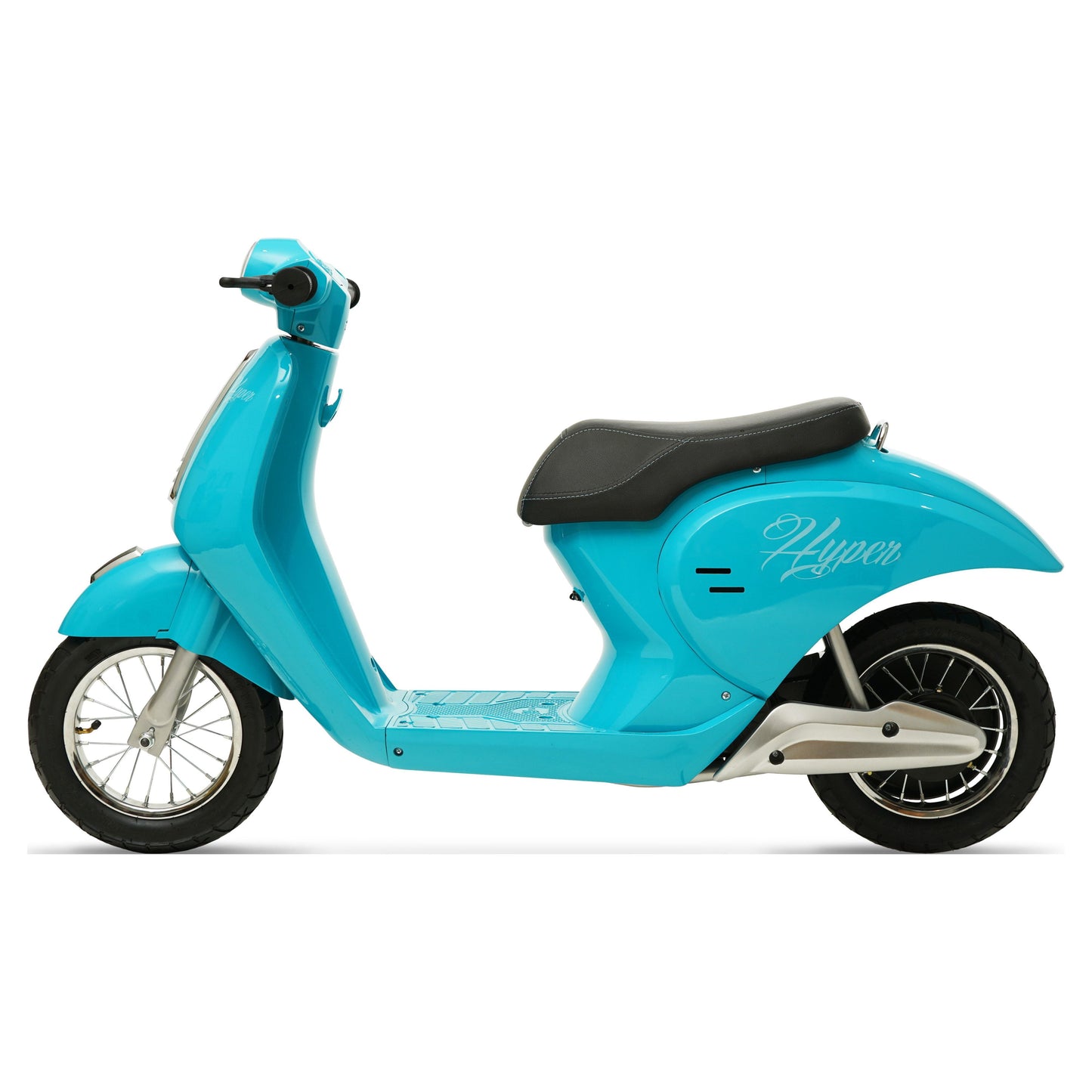 24V  Retro Electric Scooter, Easy Twist Throttle, Blue, Ages 13+, Including Teens, Tweens