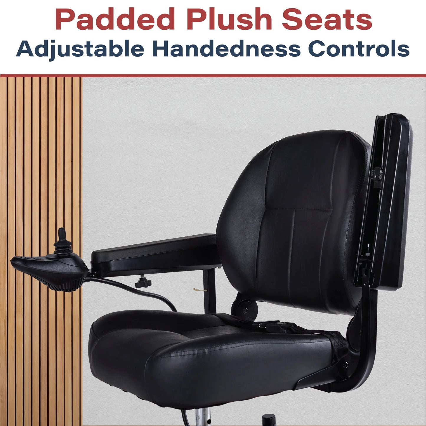 Zipr PC Power Electric Wheelchair - Full Size Long Range Motorized Wheelchair - Electric Wheelchairs for Adults, Seniors, Elderly, Travel - Blue