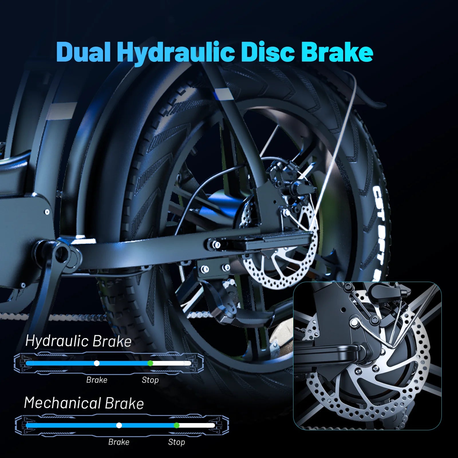 Electric Bike for Adults, 750W Ebike with 48V 20Ah Battery, 31MPH Electric Bicycles, 20'' Fat Tire Ebike, Hydraulic Brake Mountain Bike, 7 Speed Bicicleta Eléctrica Para Adultos, E-Bike UL2849