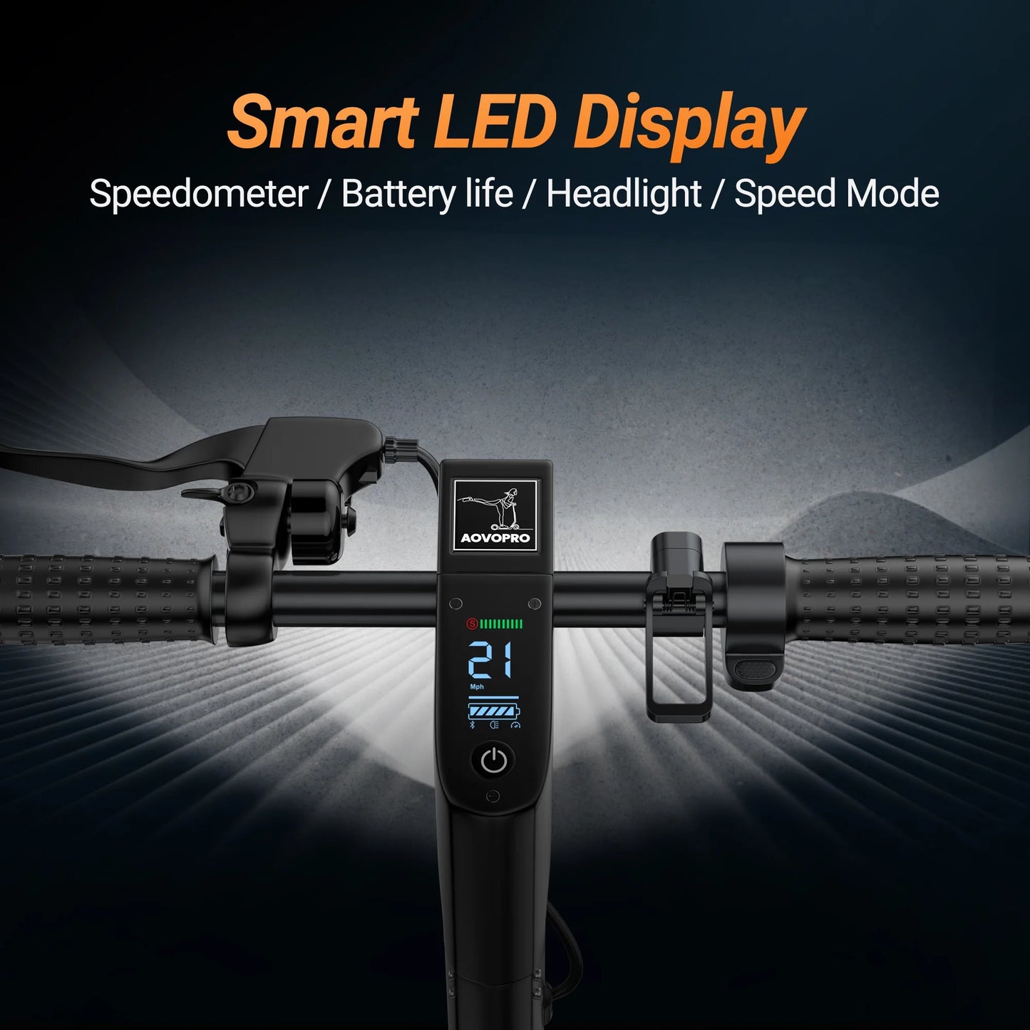 ESMAX 500W 10' Foldable Electric Scooter for Adults with Air Tire and Dual Shock Absorption, Dual Braking