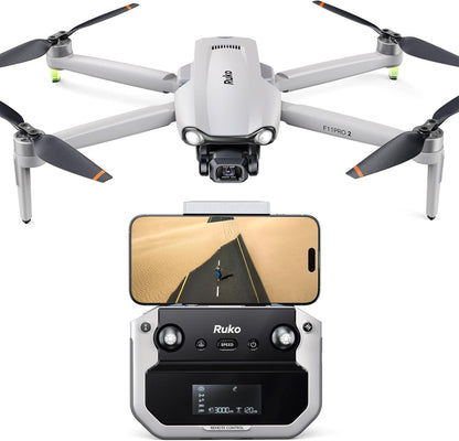 F11PRO 2 Drone with 6K Camera for Adults, 3-Axis Gimbal, 4K/30Fps Video, 70-Min Flight Time with 2 Batteries, 10000Ft FPV Transmission Professional Drone, Auto Return, Beginner Mode