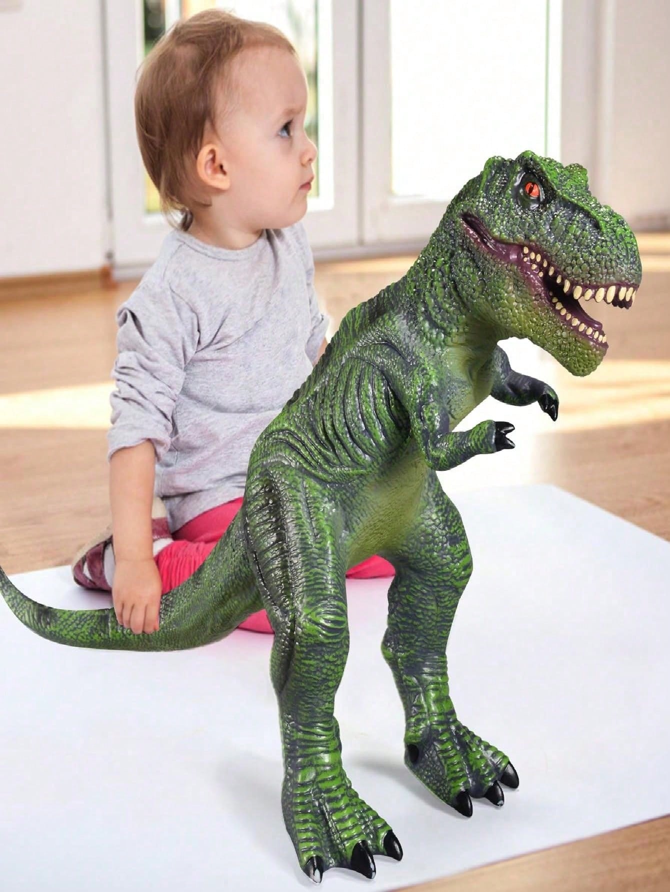 Large Soft Dinosaur Toys- 28" Jumbo Dinosaur Toys for Boys, Realistic Looking Dinosaur, Giant Dinosaur Toys for Kids 3-5, Toddler Dinosaur Toy Gift