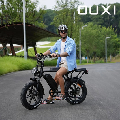 Hipatoo Electric Bike for Adults, 20" Electric Mountain Bike 750W 31MPH, 48V 15Ah Battery, UL2849
