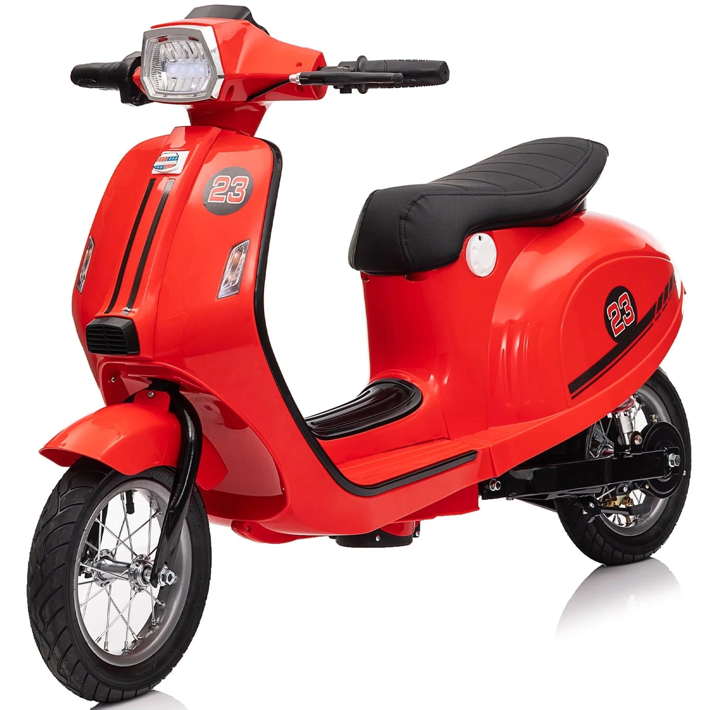 24V Ride on Motorcycle 250W Electric Motorcycle, Max Speed 10 Mph, Twist-Grip Throttle, 2 Speeds, MP3 Player, Bluetooth, Ride on Toy Car for Boys Girls Age 8+, Red