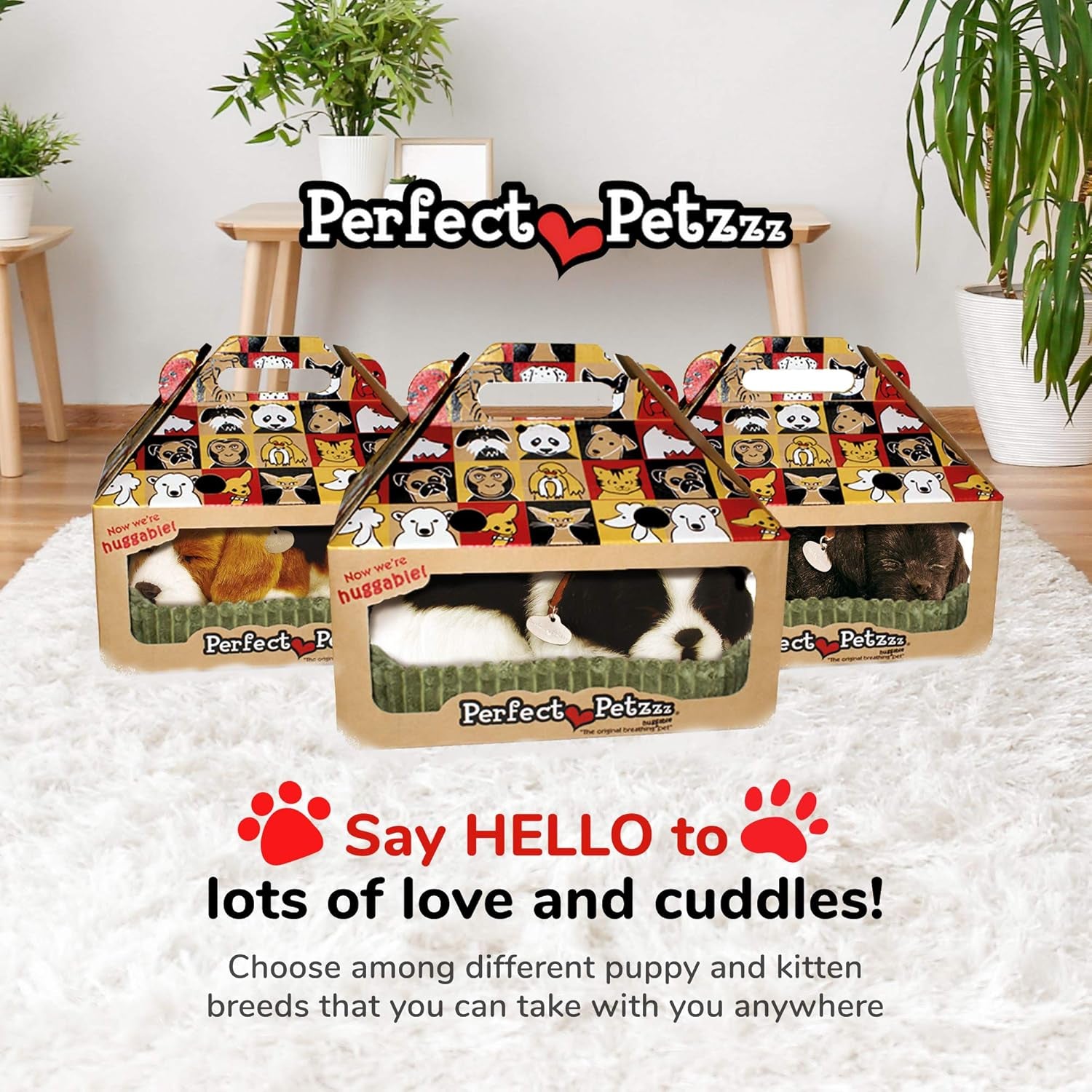 Border Collie, Toys for Kids and Elderly, Realistic Dog Stuffed Animals, Battery-Operated Stuffed Dog, Companion Interactive Pets with Synthetic Fur