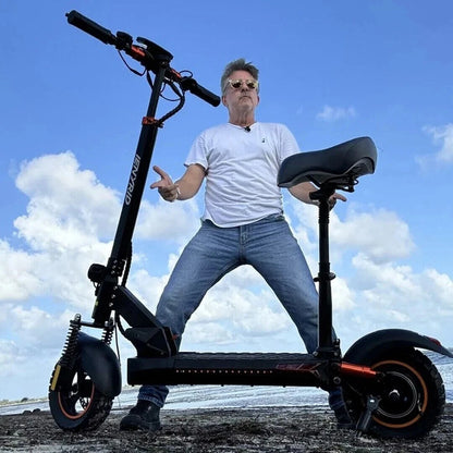 800W Electric Scooter with Seat for Adults 48V 12.5AH 28Mph & 31Miles Foldable E Scooter Max Load 265Lbs