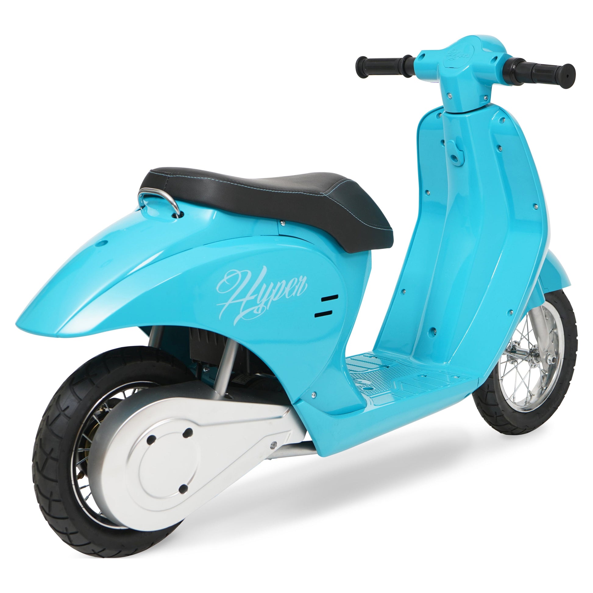 24V  Retro Electric Scooter, Easy Twist Throttle, Blue, Ages 13+, Including Teens, Tweens