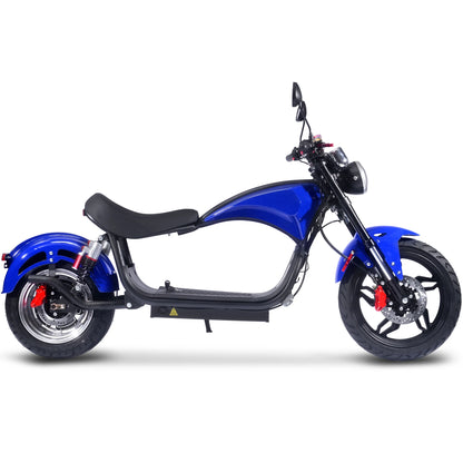 Raven 60V 30Ah 2500W Lithium Electric Scooter Blue