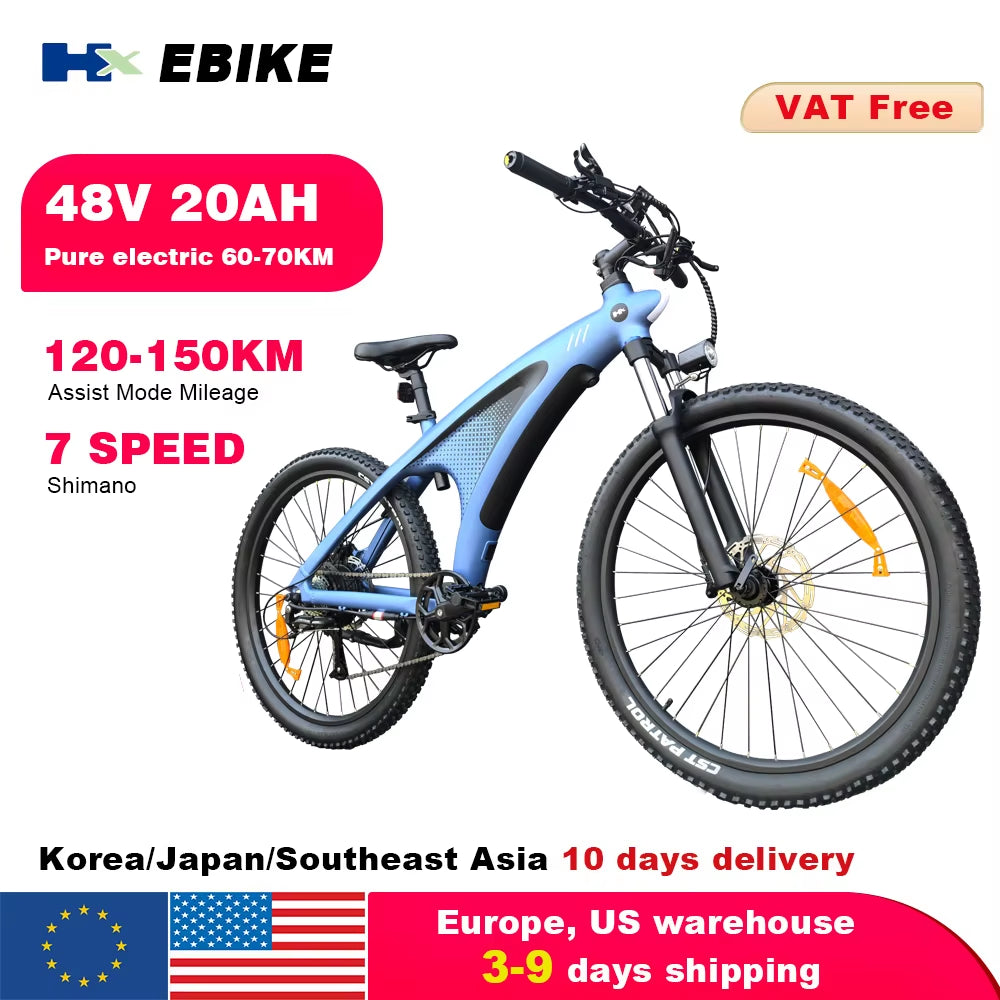 HUANCI Q5 Electric Bike Adult Electric Bicycle 48V 20AH Off-Road Electric Bikes E Bike Electric Bike Electric Bicycle