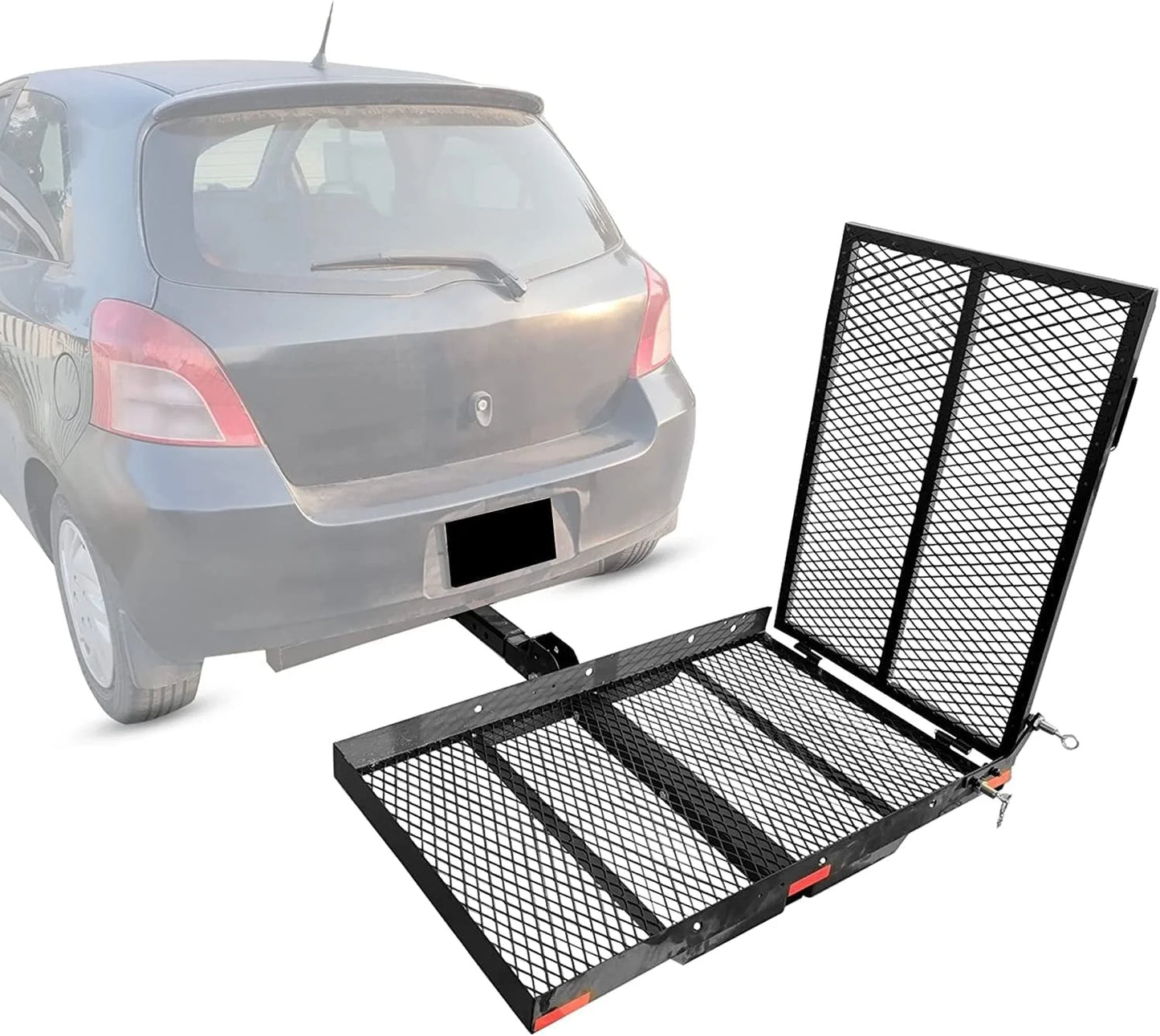 Wheelchair Carrier Scooter Carrier Cargo Carrier Hitch Rack W/ Ramp Folding Steel