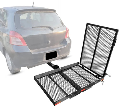 Wheelchair Carrier Scooter Carrier Cargo Carrier Hitch Rack W/ Ramp Folding Steel