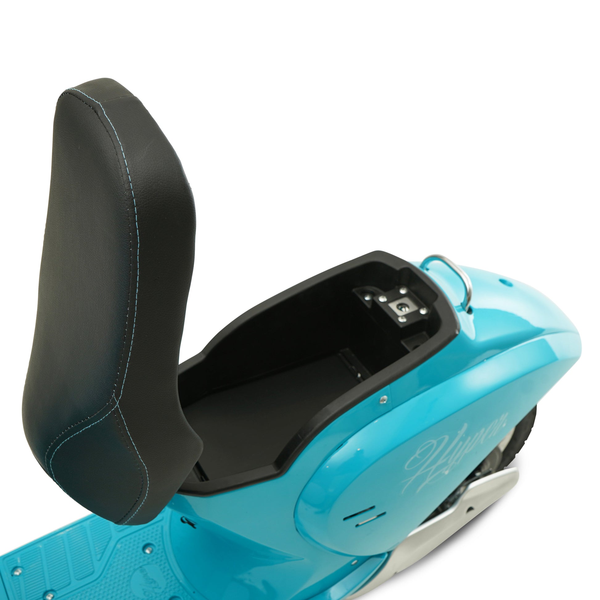 24V  Retro Electric Scooter, Easy Twist Throttle, Blue, Ages 13+, Including Teens, Tweens