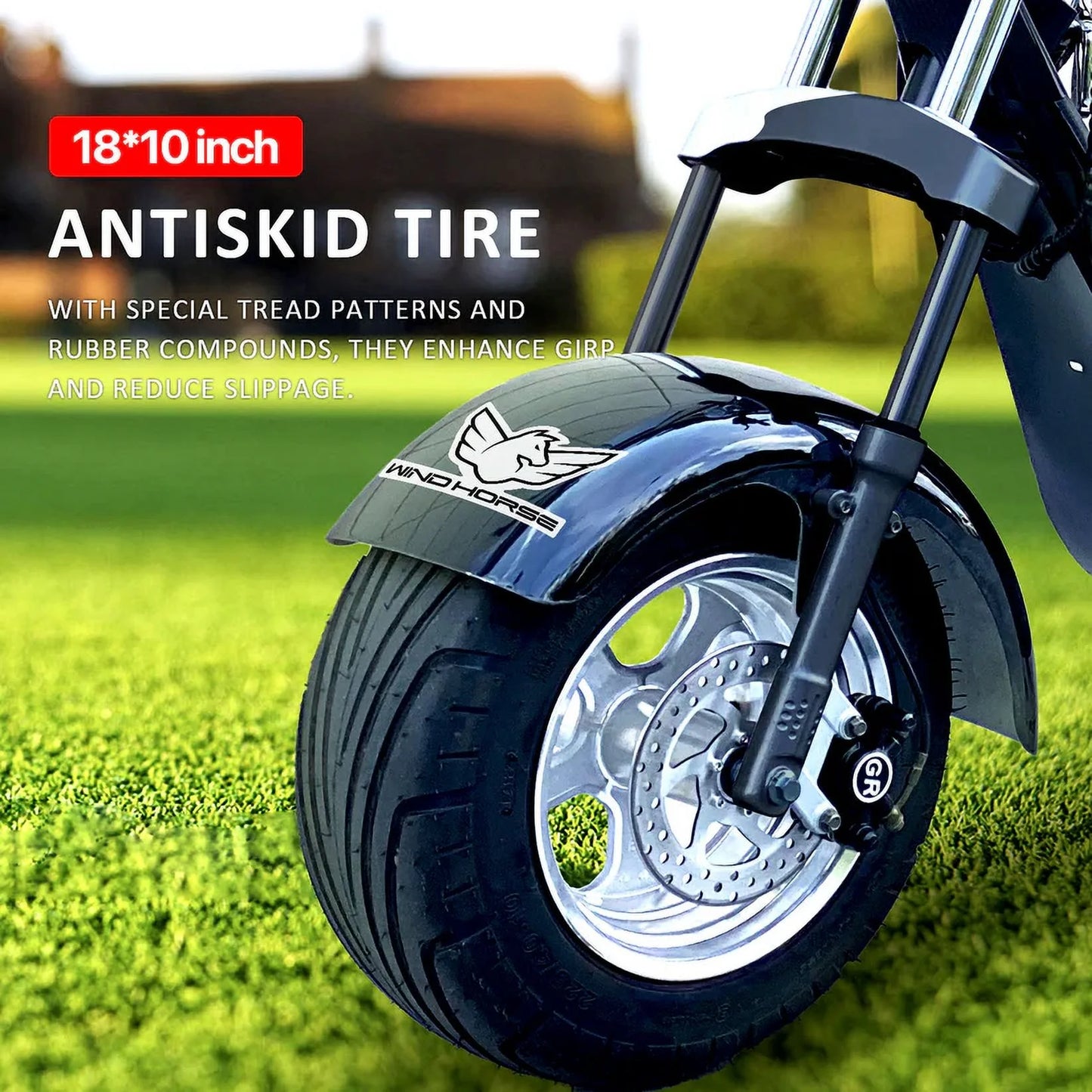 D2 Electric Bike Moped for Adults Fat Tire Golf Cart 2000W Motor 80-Mile Range 20MPH Top Speed Dual Batteries Hydraulic Brakes Motorcycles