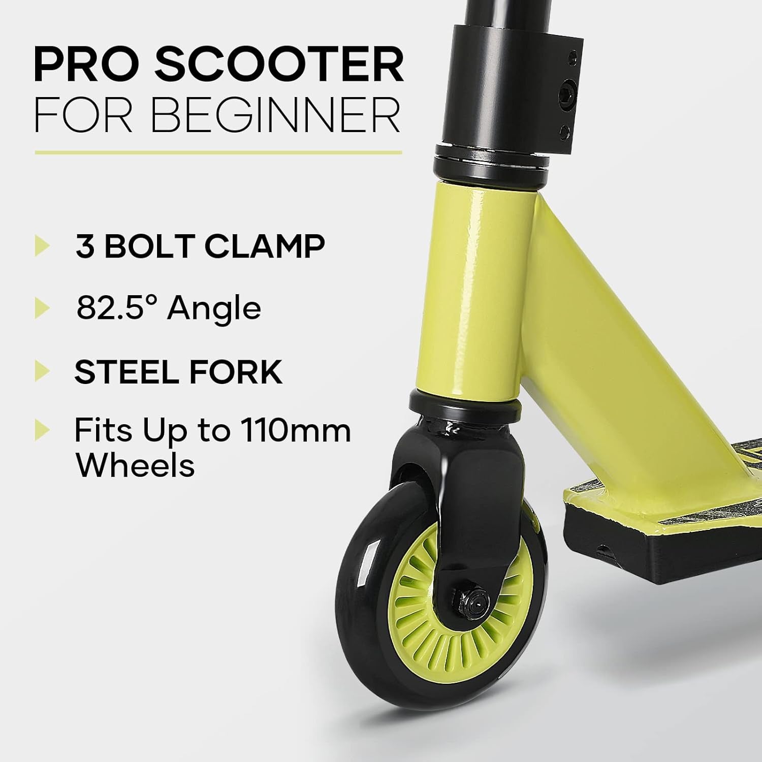 VOKUL Complete Pro Scooter for Kids Boys Girls Teens up 6 Years - Freestyle Tricks Pro Stunt Scooter - High Performance Gift for Skatepark Street Tricks