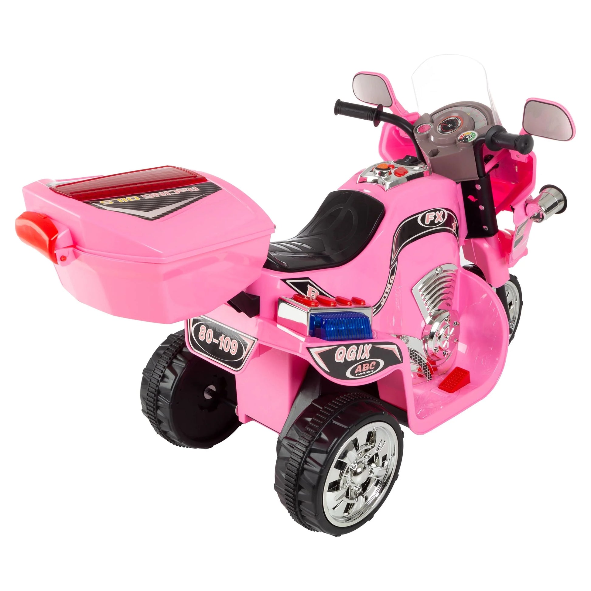 Lil’ Rider Electric Motorcycle for Kids - 3-Wheel Battery-Powered Toy Motorcycle for Kids Ages 3 to 6, (Pink)