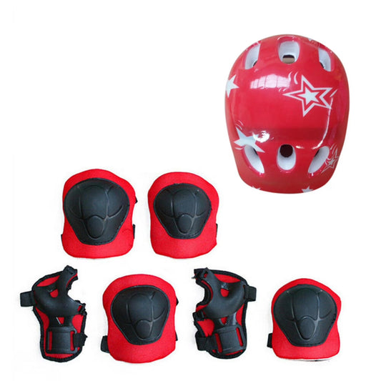 7Pcs/Set Kids Helmet,Toddler Helmet for Ages 2-8 Boys Girls with Sports Protective Gear Set Knee Elbow Wrist Pads for Skateboard Cycling Scooter Rollerblading