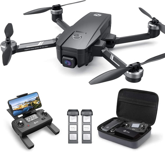 HS720E Drones with Camera for Adults 4K,Integrated Remote ID, 2 Batteries 46 Min Flight Time, 5Ghz FPV Transmission, 130° FOV EIS Camera,Drone with 4K/30FPS Video,Brushless Motor, Auto Return, Follow Me, GPS Drone for Beginner