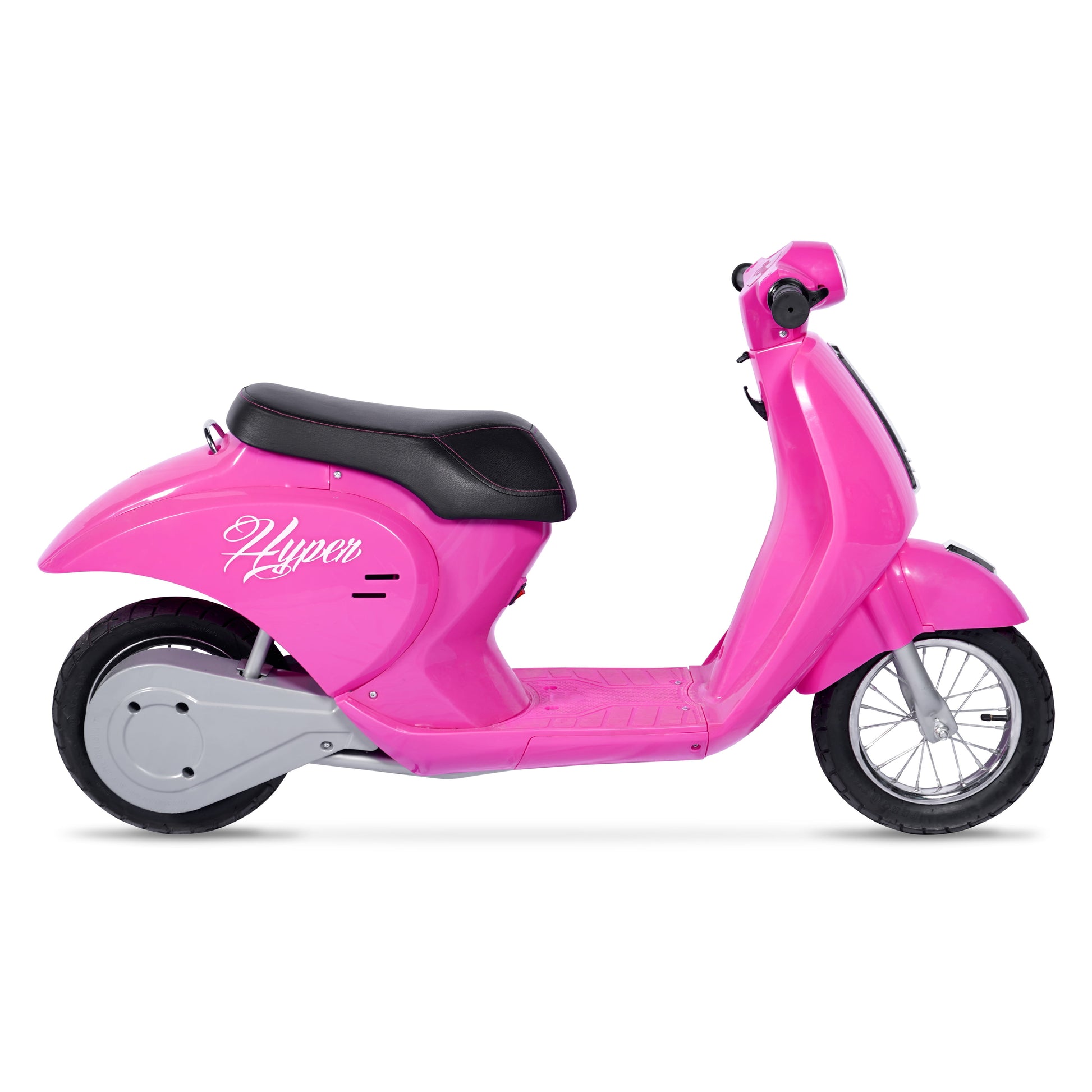 Hyper 24V Retro Electric Scooter with Easy Twist Throttle for Ages 13+, Pink