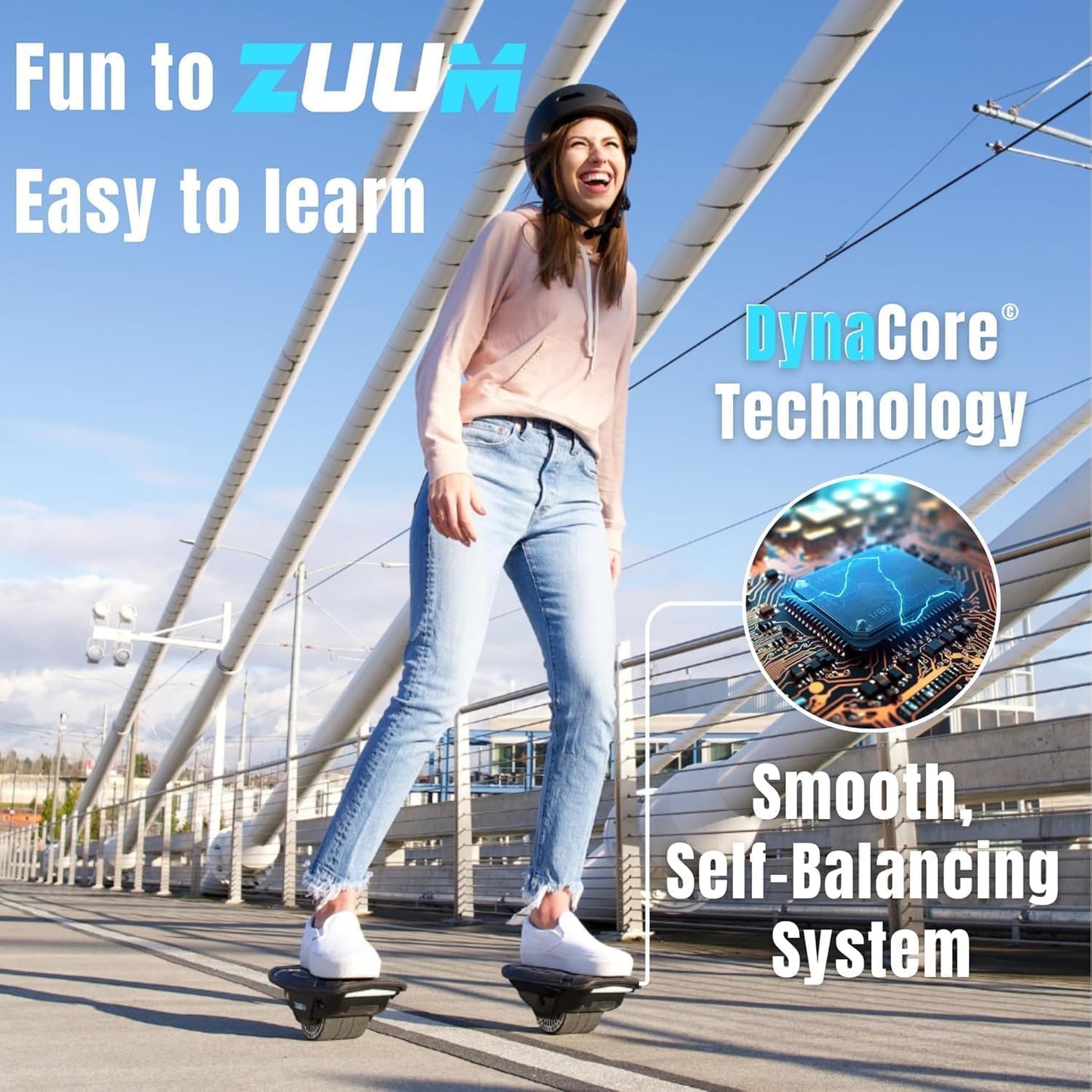 Zuums - Zuum Shoes Self Balancing Electric Skates Seen on Shark Tank - Portable - 350W 7MPH 2Hr Ride - Hoverboard Skates for Kids Adults Hoverboard Shoes Scooter (Midnight Black)