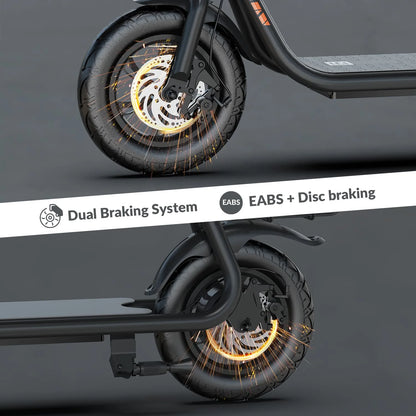 W18S 450W Motor Electric Scooter for Adults with Seat and Carry Basket, 36V 20Miles Range & 15.5Mph, 12" Foldable E Scooter for Commuting