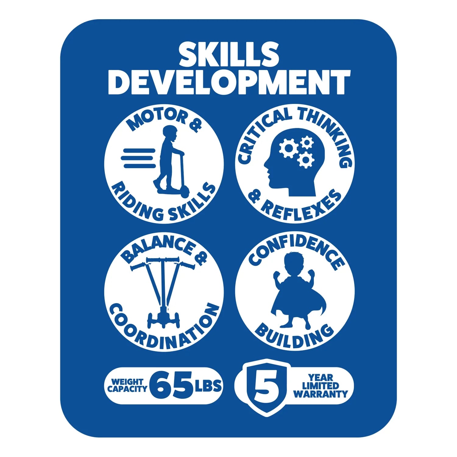 Jr 3 Wheel Scooter and Helmet Set - Blue 2+ - Light up Wheels and Adjustable Helmet