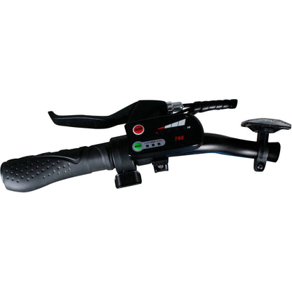 Avalon 16-In Electric Beach Cruiser Bike | Hybrid E-Bike for Adults, Thumb Throttle and Pedal Assist | with Speed Sensor, Storage Rack, Bell, Water Bottle Bracket | Light Blue