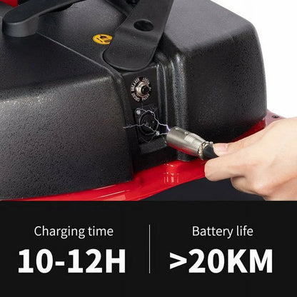 Upgrade 4 Wheels Mobility Scooter for Seniors, Foldable Electric Powered Mobility Wheelchair for Adult, 350Lbs, Red