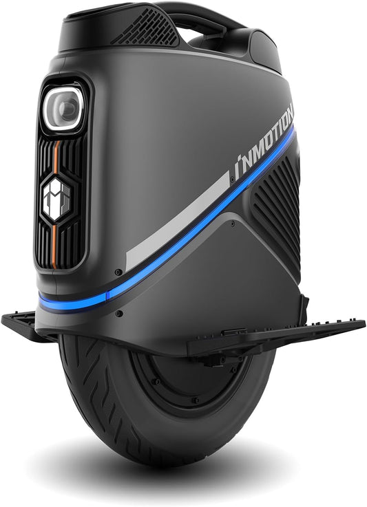 INMOTION V9 16" Electric Unicycle for Adults - Industry Leading UL Certified EUC with Nimbus Air Suspension, 750Wh Battery, 37-Mile Range, 28Mph with GPS Tracking & App Control