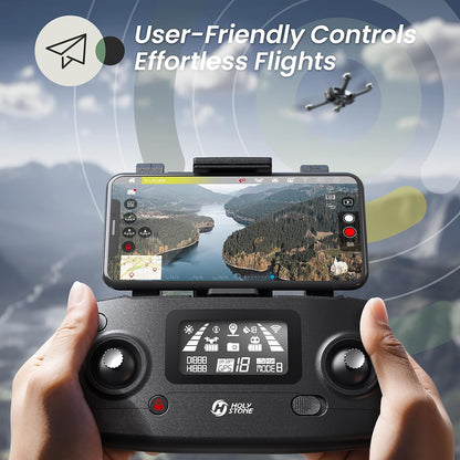 HS720E Drones with Camera for Adults 4K,Integrated Remote ID, 2 Batteries 46 Min Flight Time, 5Ghz FPV Transmission, 130° FOV EIS Camera,Drone with 4K/30FPS Video,Brushless Motor, Auto Return, Follow Me, GPS Drone for Beginner
