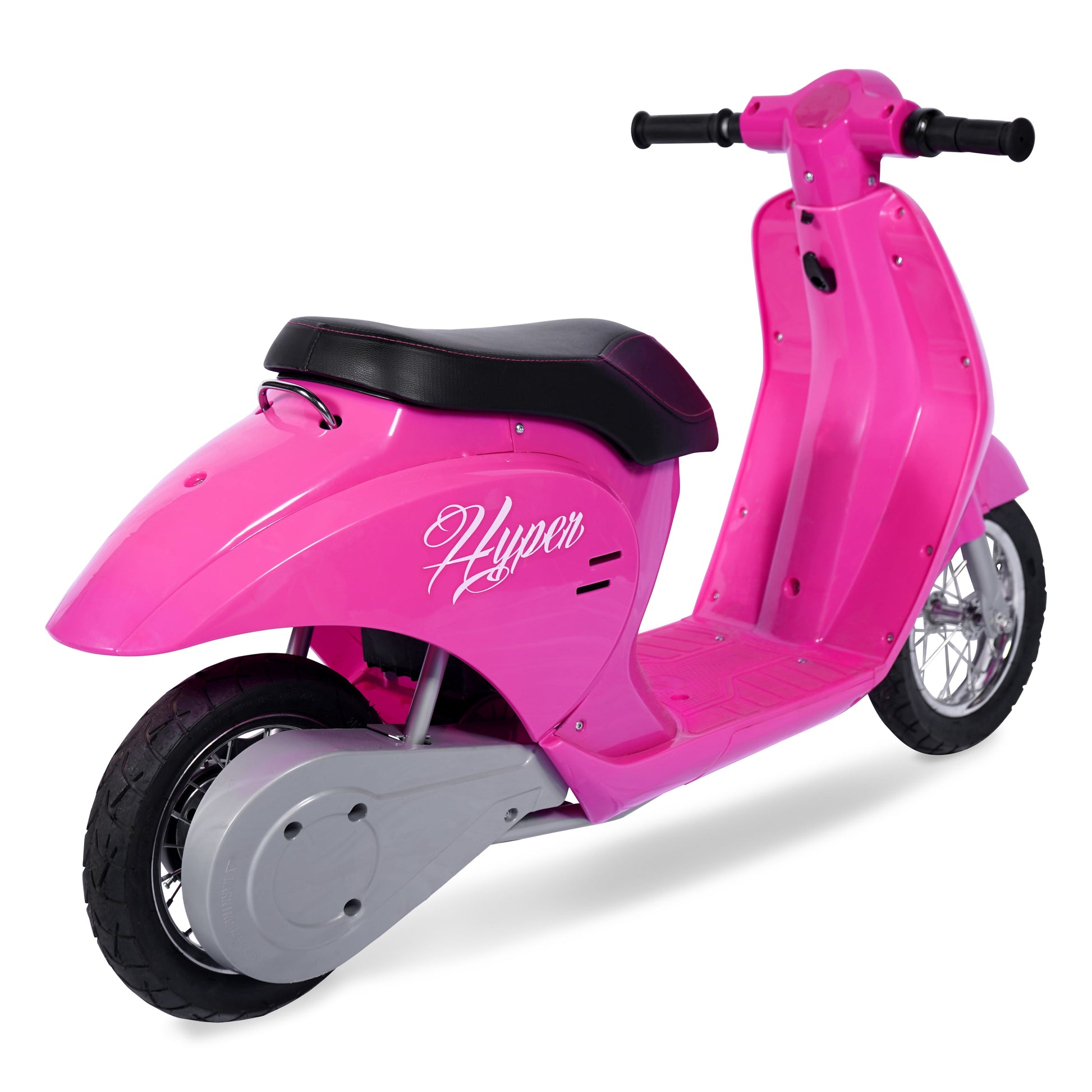 Hyper 24V Retro Electric Scooter with Easy Twist Throttle for Ages 13+, Pink