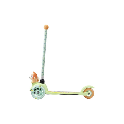 Ride-N-Glide Buddies 3D Toddler Scooter, 3 Wheel Kick Scooter for Kids Ages 3+, Green