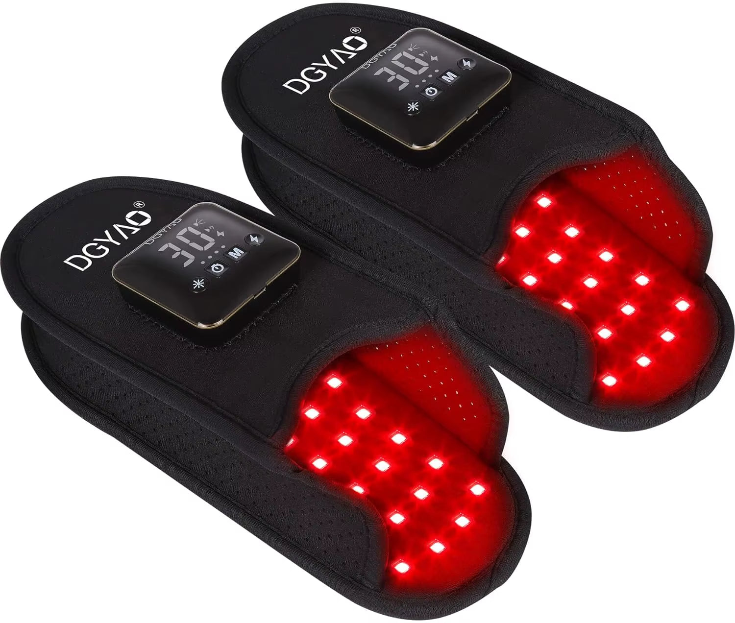 DGYAO Cordless Homeuse Red Light Therapy Slipper for Foot Pain