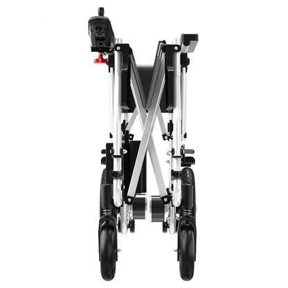 37 Lbs Electric Wheelchair 25+ Miles Long Travel Range, Foldable & Lightweight Motorized Wheelchair with Safety Features Hold up 350Lbs 8-Year Warranty, Ideal for Seniors & Travel