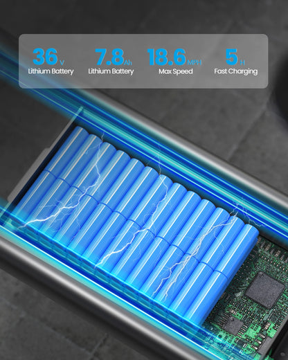 19MPH Foldable 550W Electric Scooter with Seat for Adult，12 Inch Commuter Electric Scooter for Pets with Front & Back Basket, Bigger Seat - up to 21 Miles