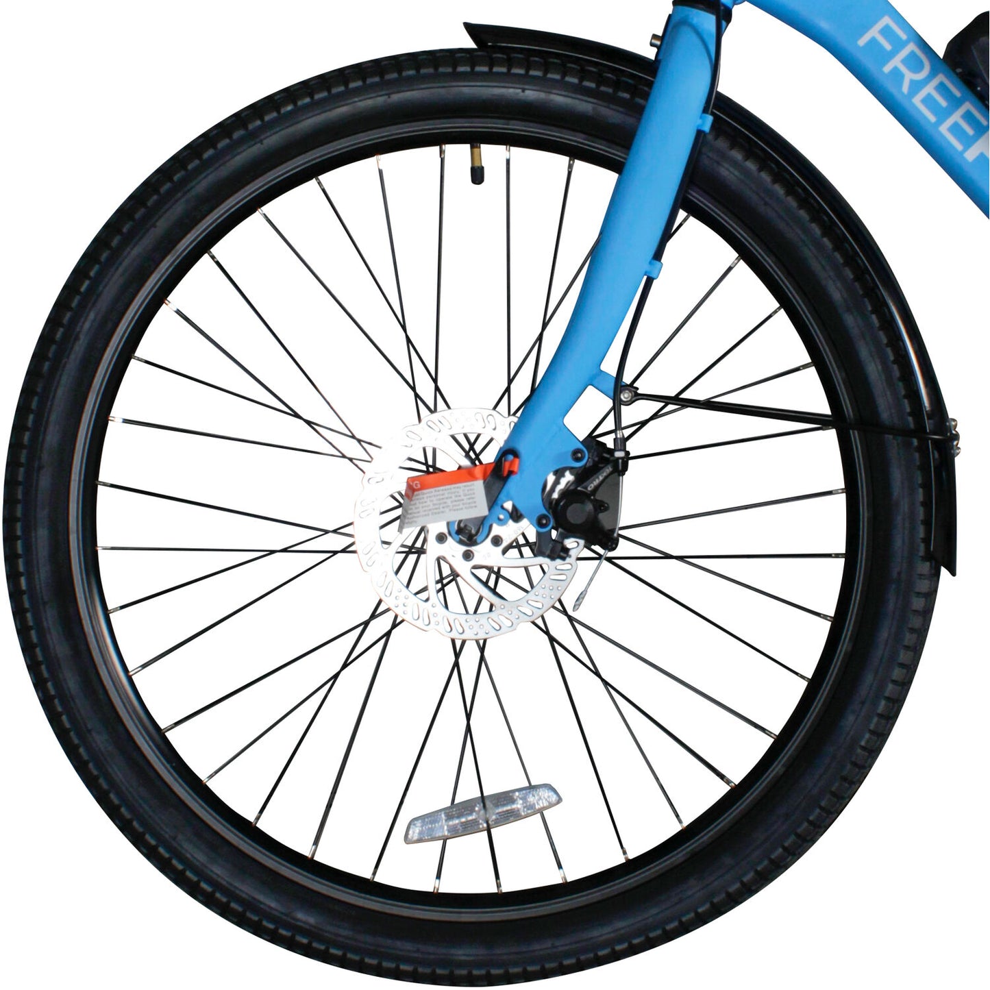 Avalon 16-In Electric Beach Cruiser Bike | Hybrid E-Bike for Adults, Thumb Throttle and Pedal Assist | with Speed Sensor, Storage Rack, Bell, Water Bottle Bracket | Light Blue