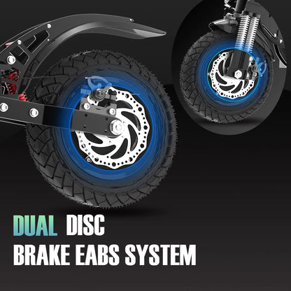 JX760 Electric Scooter, 60V 3200W Dual Motor, up to 46 MPH Speed & 50 Miles, Maximum Load of 330 Pounds Adult Escooter